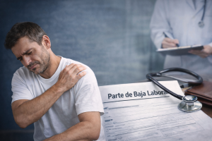 baja laboral por enfermedad. profesional reta